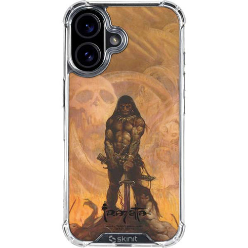 Barbarian by Frazetta iPhone 16 Clear Case